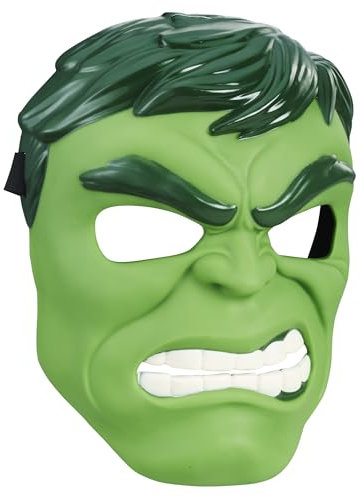 Hasbro Marvel Avengers, Hulk, Máscara para Juegos de Rol, Juguetes de Superhéroes y Villanos, Fantasía, Diversión con Amigos, Cosplay, Idea de Regalo para Niños de 5 Años o Más