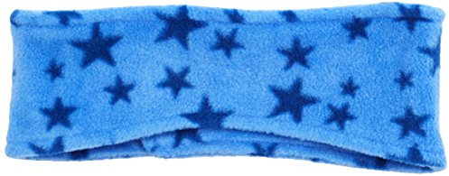 Playshoes Unisex Kinder Fleece-Stirnband Sterne 422021, 7 - Blau, one size