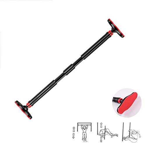 Ziehen Tür Up Bar Keine Schrauben, Justierbare Breite Klimmzugstange Mit Sicherheitsschloss Und Anti-Rutsch-Matte Für Home Gym Übung Fitness Krafttraining, Max Gewicht Bis Zu 350 Kg,A100~150CM