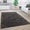 Paco Home Teppich Wohnzimmer, Schlafzimmer/Hochflor Shaggy in versch. Designs Farben und Größen, Grösse:60x100 cm, Farbe:Anthrazit 5