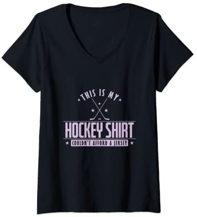 Damen Hockeytrikot T-Shirt mit V-Ausschnitt