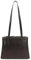 Lloyd Baker London Zip Top Echtleder Tote Bag Schultertasche Damen Leder Handtasche HAMPI, Schwarz , 30 Centimeters , Medium