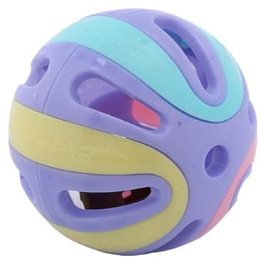 XGiocattolo con campana per gatti - Palla a sonagli interattiva per gatti | Palline Jingle vuote | Materiale non tossico | Giocattolo divertente e stimolante per gatti | Funzione balzo e inseguimento