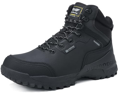 ARRIGO BELLO Bottes Homme Bottine Bottes de Neige Boots Hiver Chaussures Chaudes Fourrure Randonnée Les Loisirs 41-46 (Noir3372,45)
