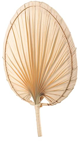 SEWACC Handmade Chinese Palm Leaf Fan Summer Fan Handheld for Home Party Decoration