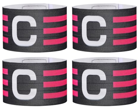Milisten 4 Pezzi Per L'allenamento Del Calcio Captain Arm Bands Del Calcio Bande Arm Captain Band Capitano Di Fasce Da Capitano Per Il