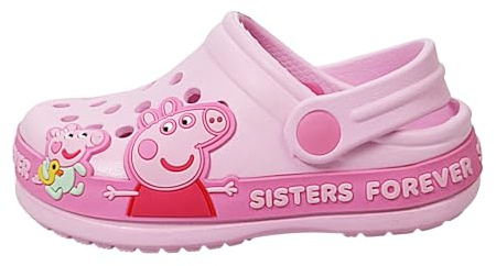Peppa Pig Girls Clogs Kids Slip On Sandals Summer Beach Pool Garden Holiday Toddler Character Shoes Pink (Pink UK 9-EU27)