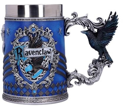 Nemesis Now Harry Potter Ravenclaw Hogwarts House Collectable Tankard, Kunstharz, Blau, Silber, 1.25 picometer