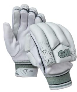 Gunn & Moore GM Cricket-Schlaghandschuhe | 202 | leichtes Design | Handfläche aus Baumwolle | Linkshänder für Jugendliche | Gewicht pro Paar ca. 330 g, Weiß
