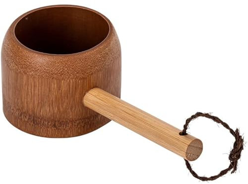 Handmade Bamboo Water Ladle | Natural Wooden Scoop for Bath, Spa, Tea Ceremony, and Kitchen Use | Eco-Friendly, Durable, and Easy to Hang with Attached Rope.