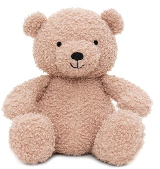 Jollein Kuscheltier - Teddy Bear, Wild Rose - 100% Polyester - 25x16x18 cm - Teddybär Plüschtier