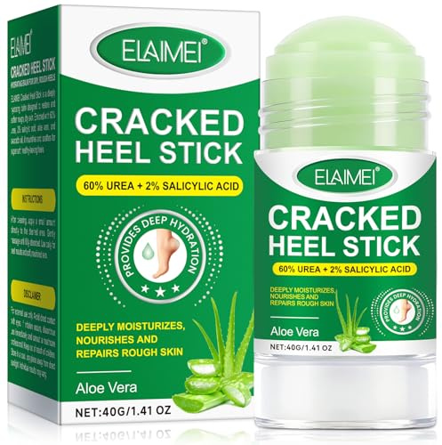 Foot Cream for Cracked Heels and Dry Skin - With 60% Urea & Avocado Oil | Deeply Moisturizes & Nourishes & Repairs Rough Skin | Aloe Vera Feet Cream Rapid Revive Overnight (1 pack, Aloe Vera)