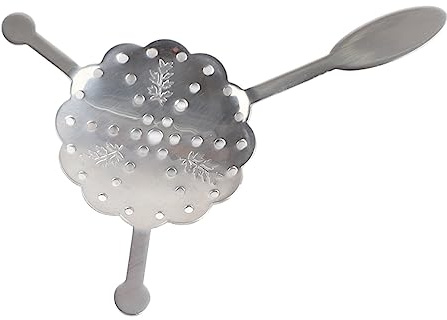 Tnfeeon Absintskedar, Rostfritt Stål 304 Malörtssked Cocktailbarredskap för Traditionell Absintberedning (Plommon Absinth sked)