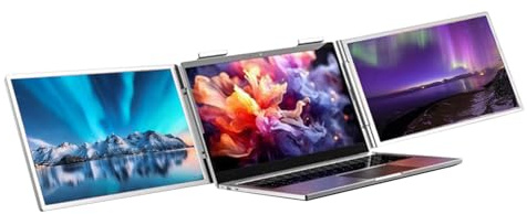Rulbelok Extensor de pantalla portátil de 14 pulgadas con ángulos ajustables de 180° USB CREATE capa digital compatibilidad global configuración portátil portátil observación para tecnología