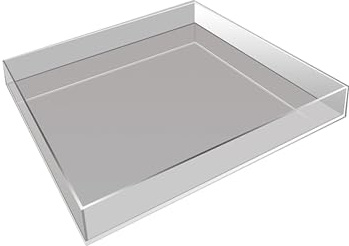 Kreativ flytande fotorekvisita, bordsförvaringsbox, genomskinliga fotorekvisita för grunt vatten, dekorativ bricka, fotobricka för fotografering i en grund vattenpool (80 x 60 x 5 cm/31,5 x 23,6 x 2