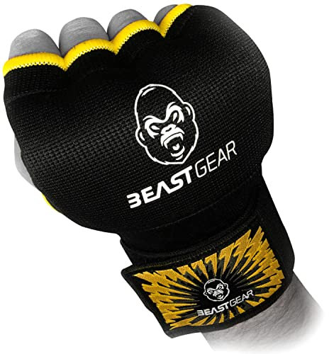 Beast Gear Pro Boxen Innenhandschuhe - Hochwertige Gel Box-Handschuhe für Kampfsport, MMA und Martial Arts - Extra-Large