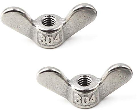 304 Tuerca de ala de acero inoxidable Set M5 Tuerca de mariposa Mano Twist Fasteners Hardware 20PCS