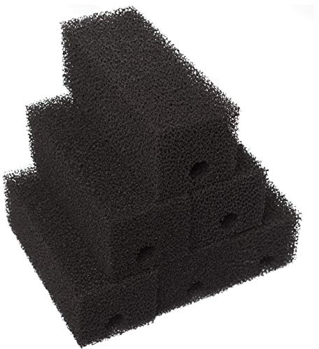 LTWHOME Aquarium Aktivkohle Schwämme Kompatibel mit Ferplast Bluclear 03 Sponges passend für Bluwave Internal Filter (6 Stück)