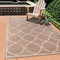 SANAT Outdoor Teppich Wetterfest - Für Innen- und Außenbereich - Wasserabweisend für Balkon, Terrasse, Garten, Küche, Bad oder Wohnzimmer - Beige, 200 x 290 cm