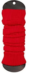 ATEENA Calentadores Largas de Punto de Lana Para Mujeres y Niñas, Puños de Tobillo, Calcetines Altos Hasta la Rodilla sin Pies, Circunferencia Máx de Pantorrillas 40cm, de largo 60cm, Rojo