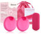FENYW Copa Menstrual, 2 Piezas Disco Menstrual, Silicona Médica Reutilizable, Lavable y Reutilizable, Almohadillas tampones suaves alternativos (Rosa, S+L)