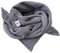 Glückspilz I Musselin Tuch Damen | Musselin Schal Damen | 130 x 130 cm | Schals & Tücher für Damen | Baumwolle | Musselintuch | XXL | Anthrazit
