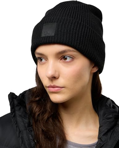 Jack Wolfskin Unisex Wanderest Beanie-Mütze, Granite Black, Einheitsgröße EU