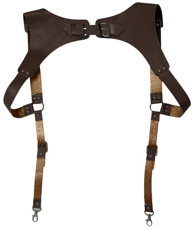YUPEIUKLI Bretelles en Cuir PU pour Hommes, Harnais Vintage pour Hommes, vêtements Punk, Sangle de Poitrine, Ceinture d'épaule, Accessoires