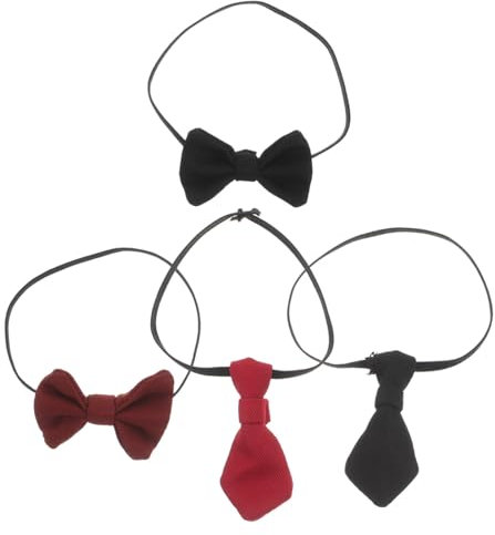 JOINPAYA 4 Stück Puppenwechselrotor Babypuppe Winzige Fliegen Puppenkrawatte Mode Diminutive Krawatten Zarte Fliegen Mini Fliegen Accessoires Puppenkrawatten Puppenkrawatten Kollektion