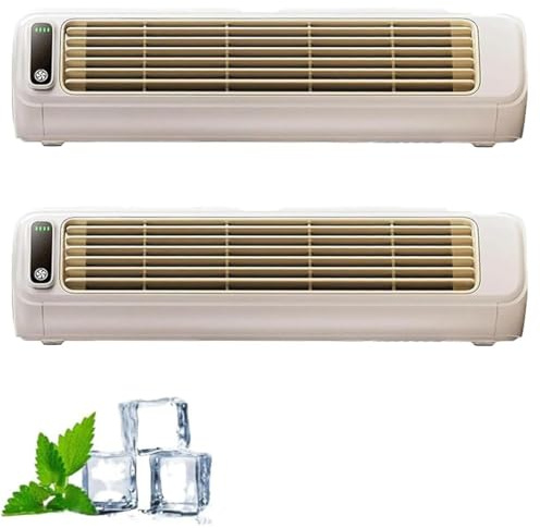 Olygee Cooling Ace Aire acondicionado portátil, Festberg Cooling Ace Aire acondicionado de pared sin unidad exterior, silencioso con 3 velocidades, recargable, para dormitorio, oficina, hogar