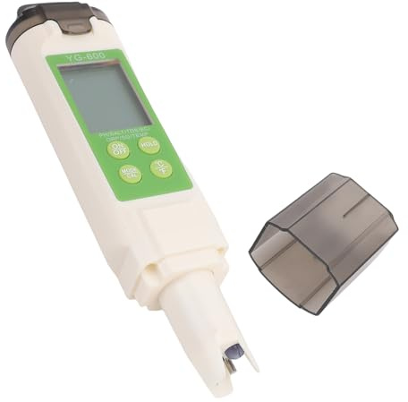 banapoy Probador de Sal de la Piscina, 7 en 1 Probador de Calidad de Agua Digital, Salinidad, PH, EC, TDS, SG, ORP, Medidor Temperatura, para Piscina, Bañera de Hidromasaje, Acuario