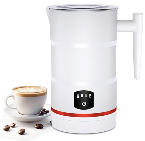 Milk Frother, Milk Frother Electric, Coffee Frother, Frother, Milk Steamer, Hot Chocolate Maker, Milk frothers, Velvetiser (White)