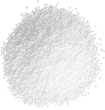 NIYANGLE Perline di Polistirolo Espanso Bianche 5-7 MM 300g per Riempire Poltrone a Sacco Imbottitura per Cuscini e Giocattoli Perline Morbide in Miniatura per Fai da Te e Artigianato