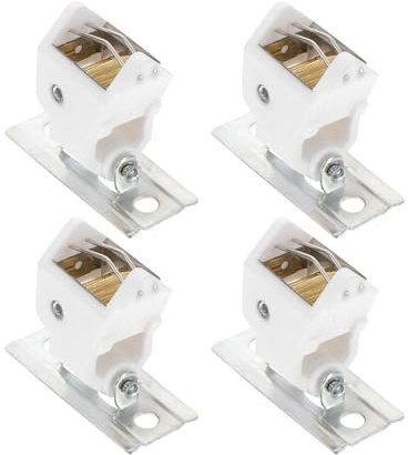 CANIGHT 4 Cierres de Polea para Cortinas Romanas Accesorios para Cortinas del Hogar Bloqueo de Cordón para Persianas Piezas Compactas y Resistentes Uso Práctico y Seguro