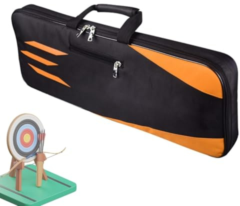 SOONHUA Compound Bow Case – Bogenschießen Takedown Recurve-Tasche mit mehreren Taschen für Jagdzubehör Aufbewahrung