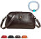 Neue Premium-Leder-Retro-handgemachte Tasche, Damen-Vintage-Leder-Geldbörsen-Schulter-Geldbörsen, Umhängetasche, Arzttasche, einzigartige Öffnung (Kaffee,Einheitsgröße)