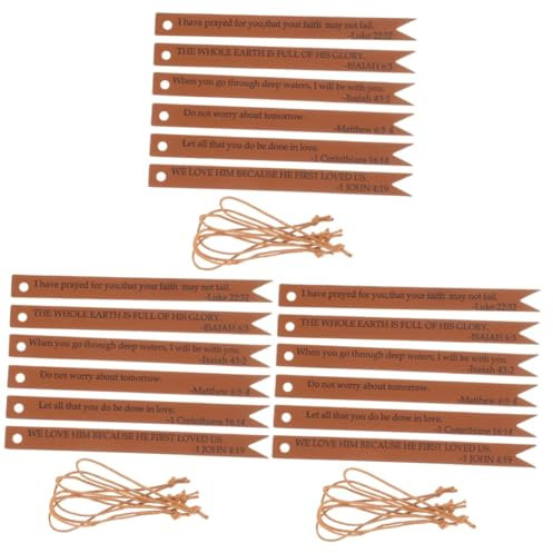 SOLUSTRE 18 Stk Lesezeichen Aus Leder Graviertes Lesezeichen Religiöse Lesezeichen Christliche Lesezeichen Biblische Markierungen Bücherwurm-lesezeichen Ecke Lesezeichen Mann Blattwender Pu