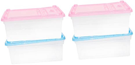 Yardwe 4 Stück Terrarium für Reptilien Reptilienzubehör Reptilien zubehör Reptilienbedarf Schlangenkäfig für den Haushalt Schlangenkäfig belüfteter Schlangenkäfig Plastik