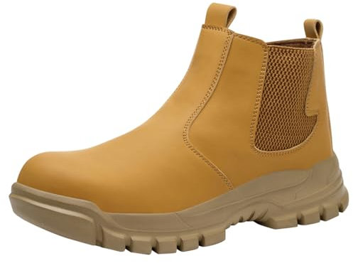 Zapatos de seguridad para hombre para soldador, ligeros, zapatos de trabajo, zapatos de seguridad, zapatos de seguridad para hombre y mujer, zapatos de trabajo altos, impermeables, botas de seguridad