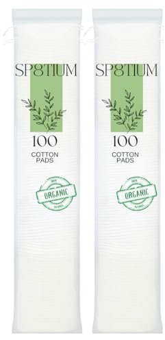 SP8TIUM Cotton Pads Cotton Wool Pads Non-Fleecing No Shed Makeup Remover (COTTONPADS-200)