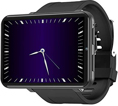 Rainbuvvy 4G Smart Watch 2.86 Inch Screen Android 7.1 1GB+16GB 5MP Camera 2700mAh Battery Smartwatch for Men (Black, 3GB+32GB)