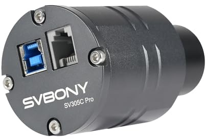 Svbony SV305C Pro Telescopio con Fotocamera, Oculare del Telescopio da 1,25'', Fotocamera Planetaria da 2 MP, Sensore CMOS IMX662, Guida ST4 USB3,0, per L'astrofotografia Planetaria del Cielo Profondo