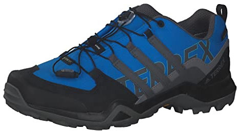 adidas Herren Terrex Swift R2 Gore-TEX Hiking Shoes Wanderschuhe, Blue Rush/Grey Four/Core Black, 44 2/3 EU