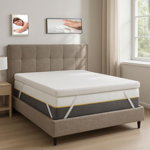Comfy Line - Topper memory singolo 85x190 per Materasso in Memory Foam 5,5 cm - Correttore per materassi rigidi, Certificato - Made in Italy