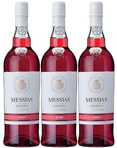 Messias Port Rosé Portwein süß Portugal inkl. FeinWert E-Book (3 x 0,75l)