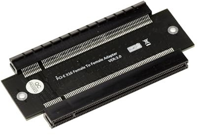 KALEA-INFORMATIQUE Adaptateur Type changeur de Genre Riser PCI Express x16 Femelle vers Femelle à 180° pour PCIe 16x
