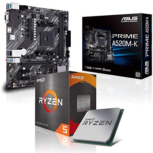 Memory PC Aufrüst-Kit Bundle Ryzen 5 5600GT 6X 4.6 GHz Prozessor, A520M-A II Mainboard (Komplett fertig zusammengebaut inkl. Bios Update und Funktionskontrolle)