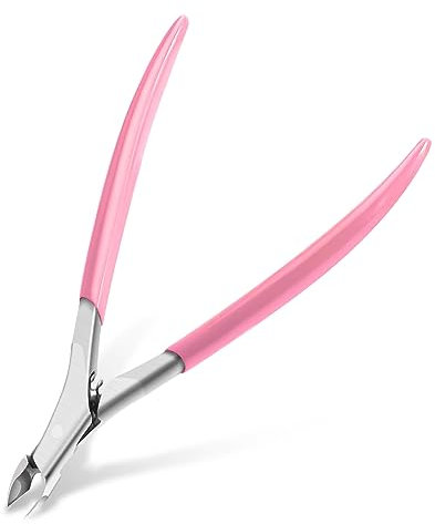 CGBE Corta Cuticulas Profesional, Cortacuticulas Afiladas de Acero Inoxidable, Pinza Cuticulas con Mango Antideslizante para Eliminación Precisa del Exceso de Cutículas y Piel Muerta
