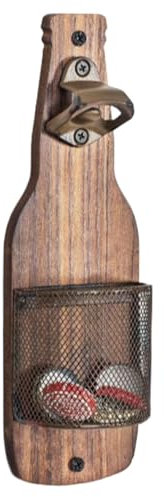 Rrlihjgu Abrebotellas De Pared - Abrelatas Y Abrebotellas De Montaje En Pared Para Latas De Cerveza - Accesorio De Cocina Compacto, Decoración Hogar Y Regalo Para Cumpleaños, Hombre Y Mujer