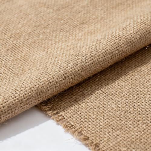 Tela Yute Tela Arpillera Saco por Metros, 100x160 cm Yute Tejido de Fibras Naturales, 280 g/m² Lino Tejido de Fibra Recortable, Tele para Coser Lino Decoraciones,para Manualidades Tapicería Jardinería